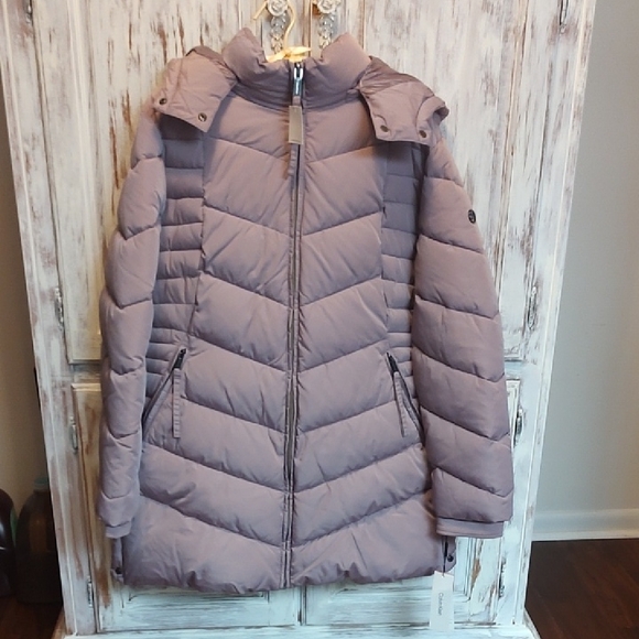 Calvin Klein Jackets & Blazers - Women's Purple Puffer Jacket